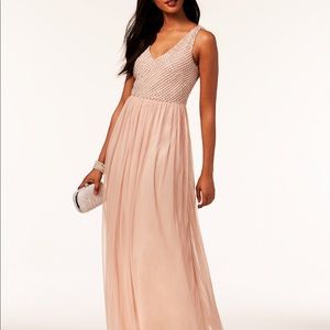Adrianna Papell Beaded Chiffon Gown